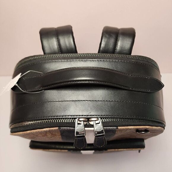 NWT Coach C3230 Graham Backpack In Blocked Signature Canvas Varsity Stripe Bag - Picture 5 of 7